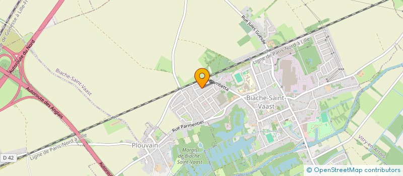 localisation de l'entreprise INDIVISION CLERY FABIEN ET MANTEN CECILIA  BIACHE-SAINT-VAAST