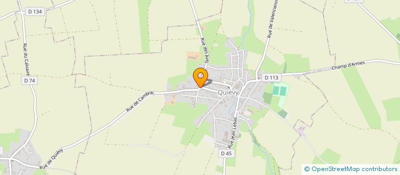 localisation de l'entreprise INDIVISION CLOWEZ LAURENT ET CHRISTELLE  QUIEVY