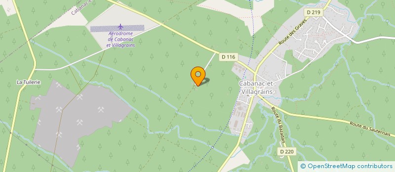 localisation de l'entreprise INDIVISION CLUZANT BERTRAND ARNAUD ET GILLES  CABANAC-ET-VILLAGRAINS