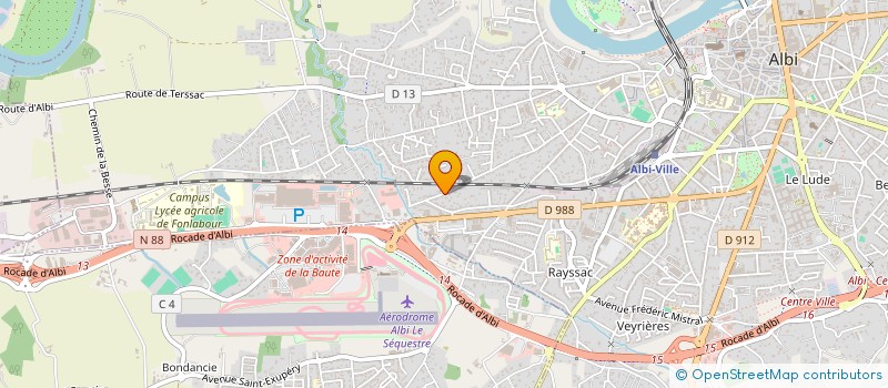 localisation de l'entreprise INDIVISION CLUZEL à ALBI