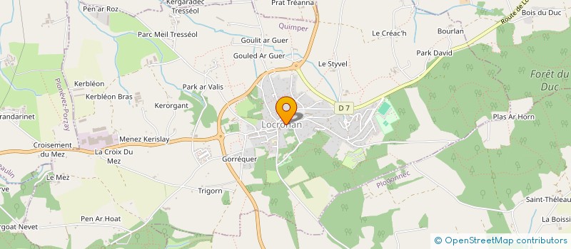 localisation de l'entreprise INDIVISION COADOU  PLOGONNEC