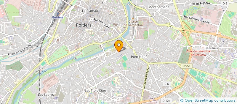 localisation de l'entreprise INDIVISION COEURDRAY  POITIERS