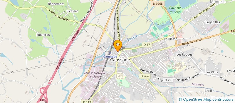 localisation de l'entreprise INDIVISION COGNET VAISSIERE  CAUSSADE