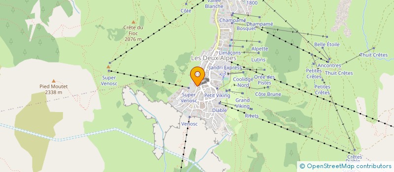 localisation de l'entreprise INDIVISION COLAS BRODIE à LES DEUX ALPES