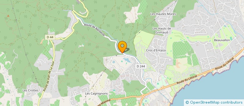 localisation de l'entreprise INDIVISION COLAS CRUZ HELENE COLAS CLEMENT à GRIMAUD