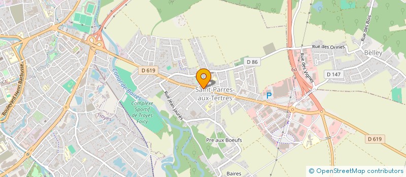 localisation de l'entreprise INDIVISION COLINET - RECORDAIN  SAINT-PARRES-AUX-TERTRES