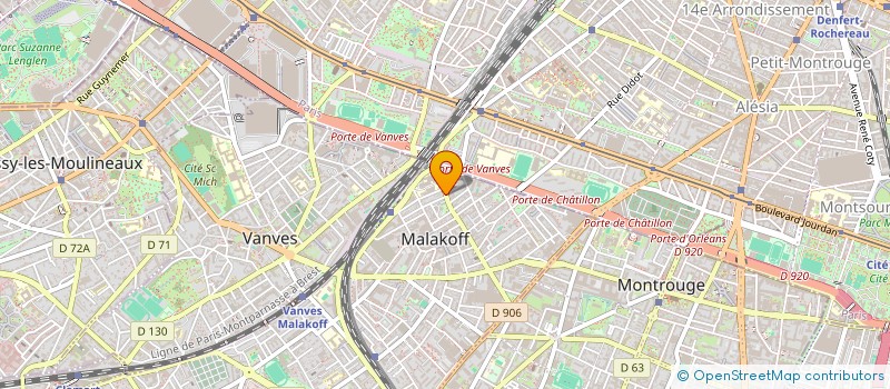 localisation de l'entreprise INDIVISION COLONNA MITOUARD  MALAKOFF