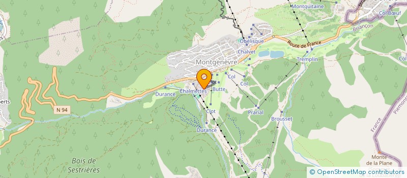 localisation de l'entreprise INDIVISION COLUCCIO  MONTGENEVRE