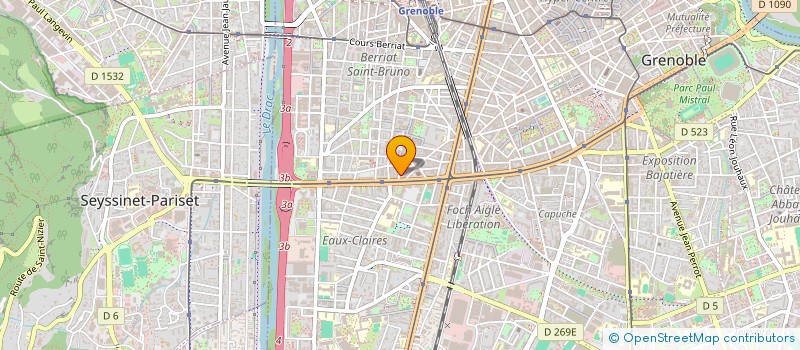 localisation de l'entreprise INDIVISION COMBE VENDITELLI  GRENOBLE