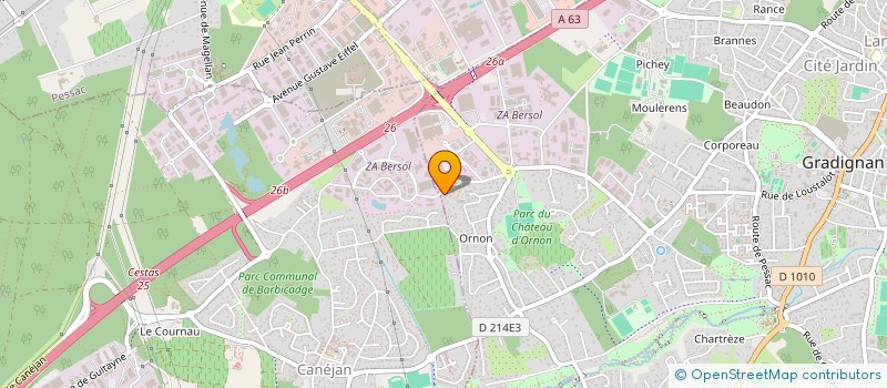 localisation de l'entreprise INDIVISION COMBES à GRADIGNAN