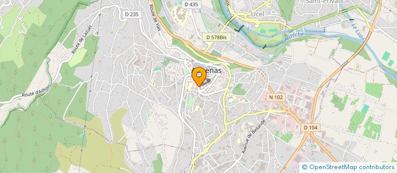 localisation de l'entreprise INDIVISION COMTE à AUBENAS