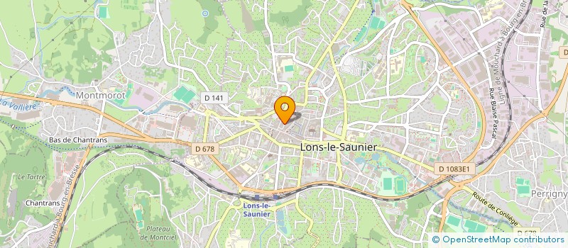 localisation de l'entreprise INDIVISION COMTE/COUTKAS  LONS-LE-SAUNIER