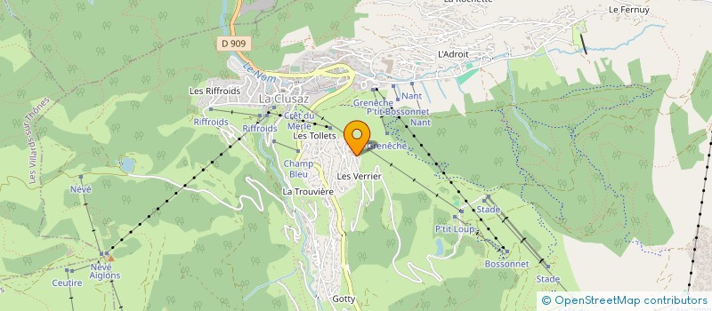 localisation de l'entreprise INDIVISION CONS à LA CLUSAZ