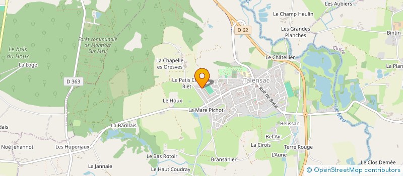 localisation de l'entreprise INDIVISION CONSORS COLLET  TALENSAC