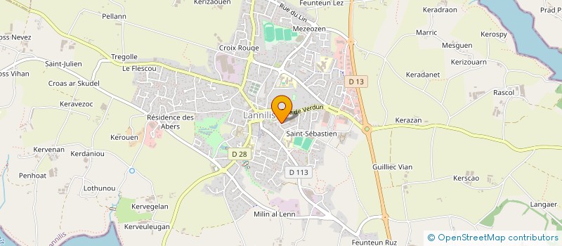 localisation de l'entreprise INDIVISION CONSORTS CARAES  LANNILIS