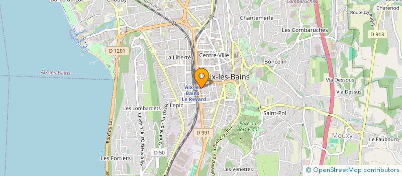 localisation de l'entreprise INDIVISION CONSORTS HENRY MARTIAL JEANNINE  AIX LES BAINS