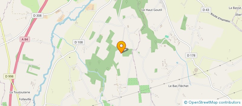 localisation de l'entreprise INDIVISION CONSORTS HIS DE CHANTERAC  SAINT-SENIER-DE-BEUVRON