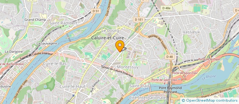 localisation de l'entreprise INDIVISION COQUAZ-SERRE  CALUIRE-ET-CUIRE