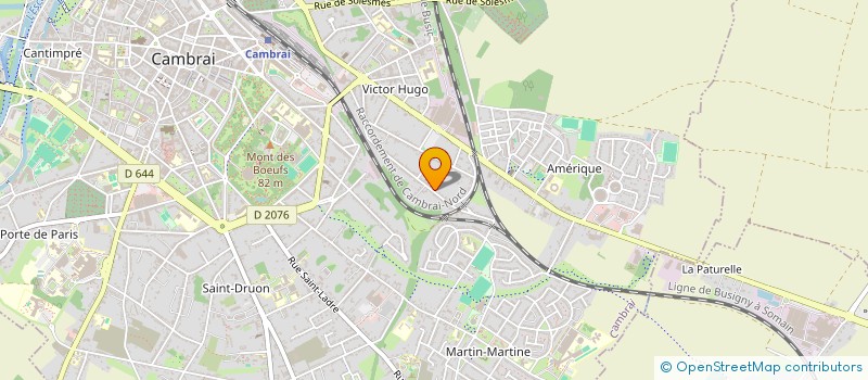 localisation de l'entreprise INDIVISION COQUEMPOT/TARGET  CAMBRAI