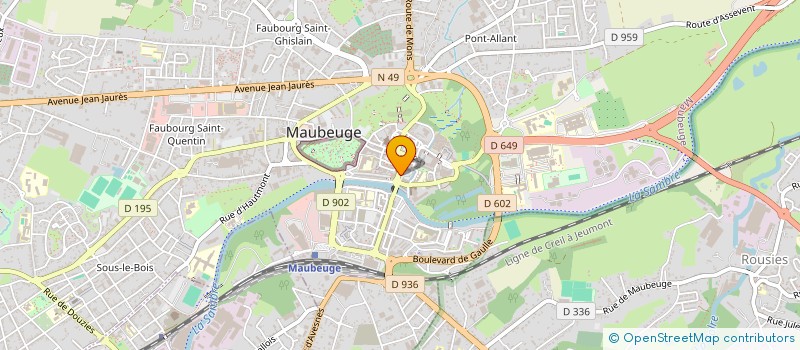 localisation de l'entreprise INDIVISION COQUEREL PHILIPPE à MAUBEUGE