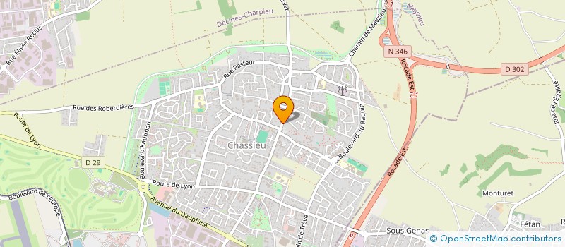 localisation de l'entreprise INDIVISION CORNACHON  CHASSIEU