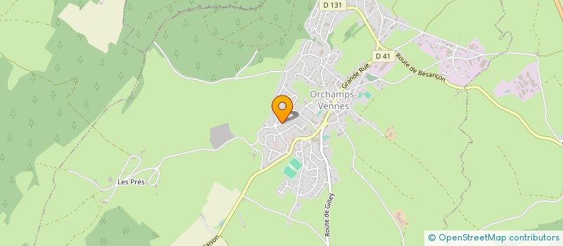 localisation de l'entreprise INDIVISION CORNEGLIO CROUZET à ORCHAMPS-VENNES