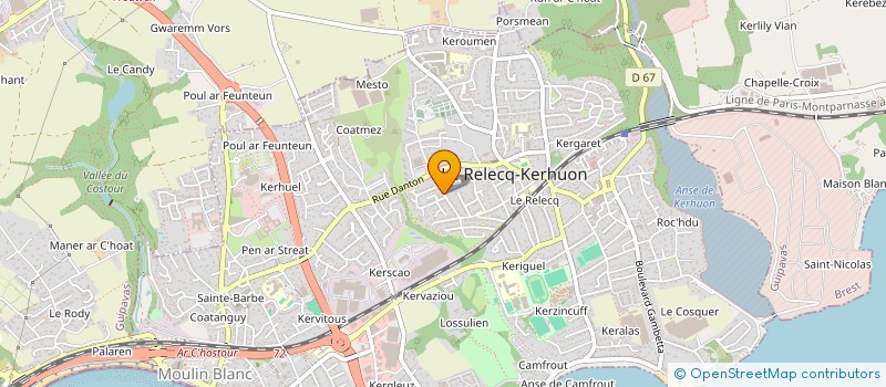 localisation de l'entreprise INDIVISION CORVEZ à LE RELECQ-KERHUON