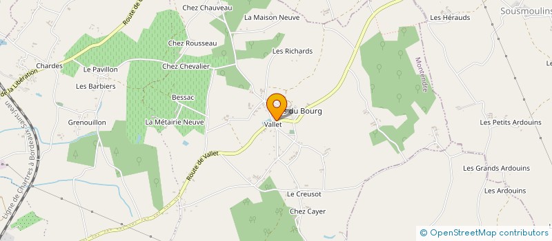 localisation de l'entreprise INDIVISION COSSET ROLAND  MONTENDRE