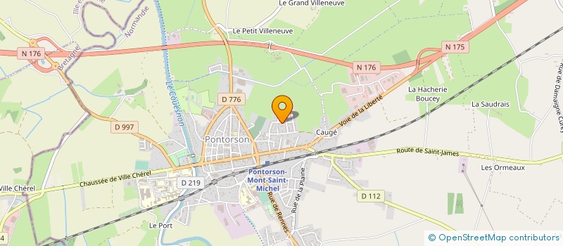 localisation de l'entreprise INDIVISION COSSON à PONTORSON