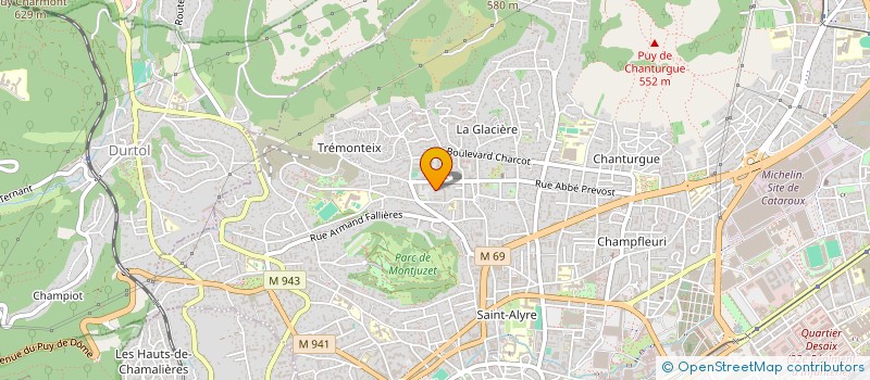 localisation de l'entreprise INDIVISION COSTARD CHALVIGNAC  CLERMONT-FERRAND