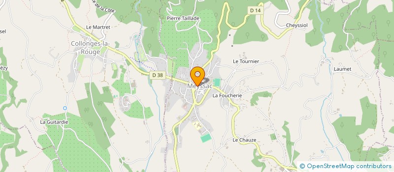 localisation de l'entreprise INDIVISION COSTE- TIXIER  MEYSSAC