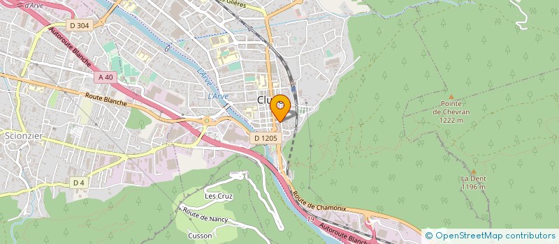 localisation de l'entreprise INDIVISION COTTET DUMOULIN  CLUSES