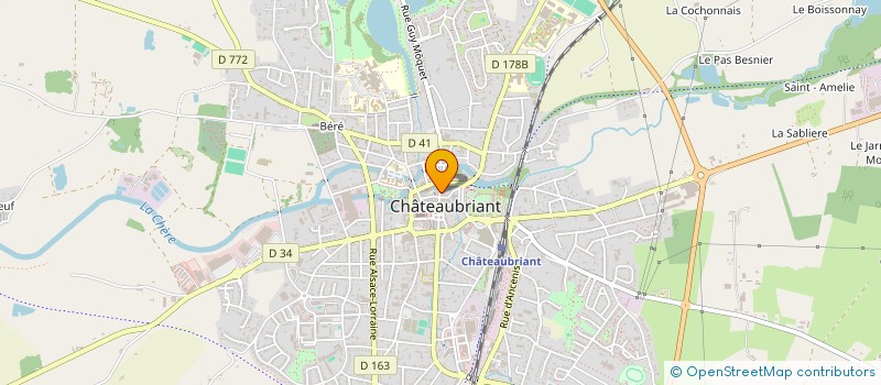 localisation de l'entreprise INDIVISION COTTREL  CHATEAUBRIANT