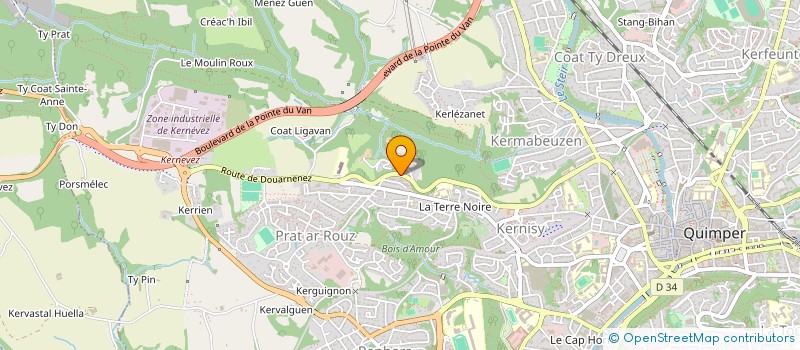 localisation de l'entreprise INDIVISION COTTREL HUPE à QUIMPER