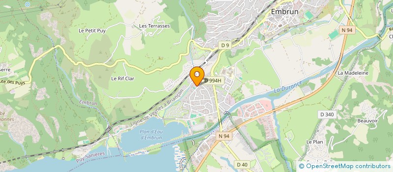 localisation de l'entreprise INDIVISION COUCHOURON EMBRUN  EMBRUN