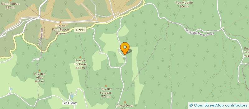 localisation de l'entreprise INDIVISION COUDIERE à SAINT-ORADOUX-DE-CHIROUZE