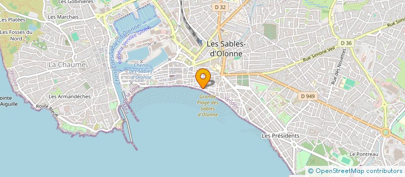 localisation de l'entreprise INDIVISION COUDRIN  LES SABLES-D'OLONNE