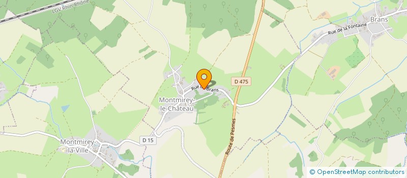 localisation de l'entreprise INDIVISION COUDRY ALAIN ET LAURENCE  MONTMIREY-LE-CHATEAU