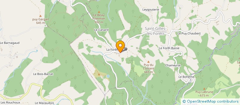 localisation de l'entreprise INDIVISION COUEGNAS à SAINT-GILLES-LES-FORETS