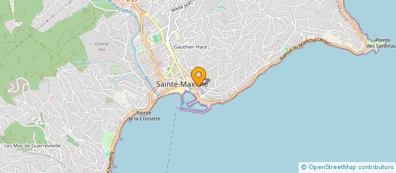 localisation de l'entreprise INDIVISION COULOMB ROBERT ET PAULETTE à SAINTE-MAXIME