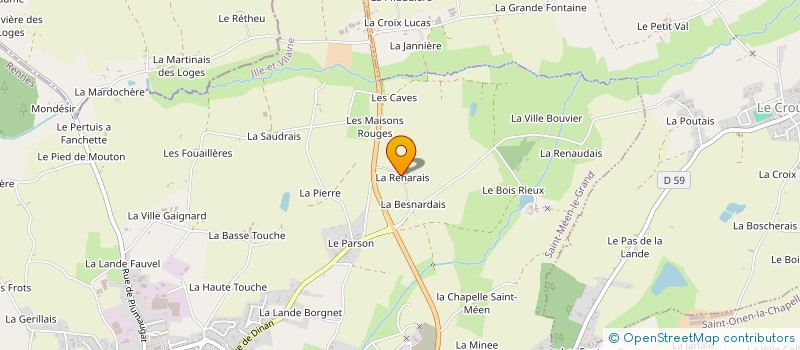 localisation de l'entreprise INDIVISION COUPU CHRYSTELE ELODIE LAETIT  SAINT-MEEN-LE-GRAND