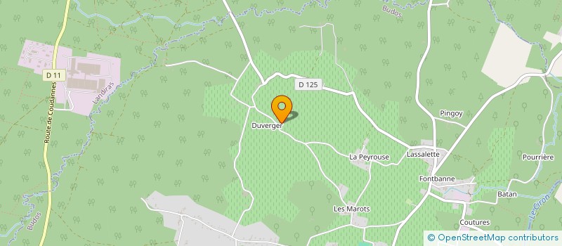 localisation de l'entreprise INDIVISION COURBIN  BUDOS