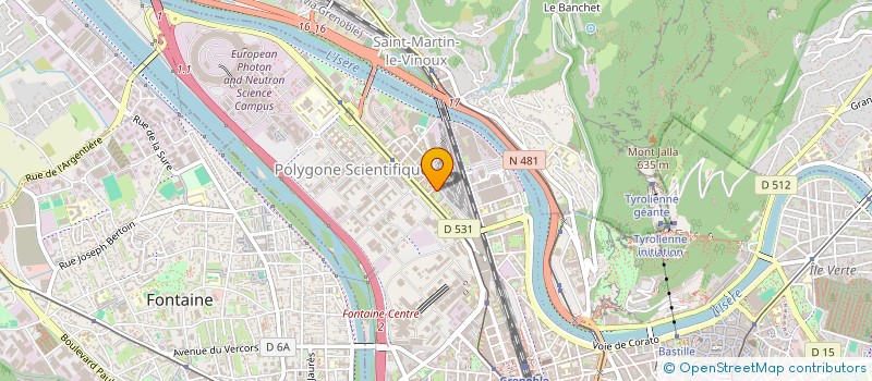 localisation de l'entreprise INDIVISION COUROUBLE JOUANNIC  GRENOBLE