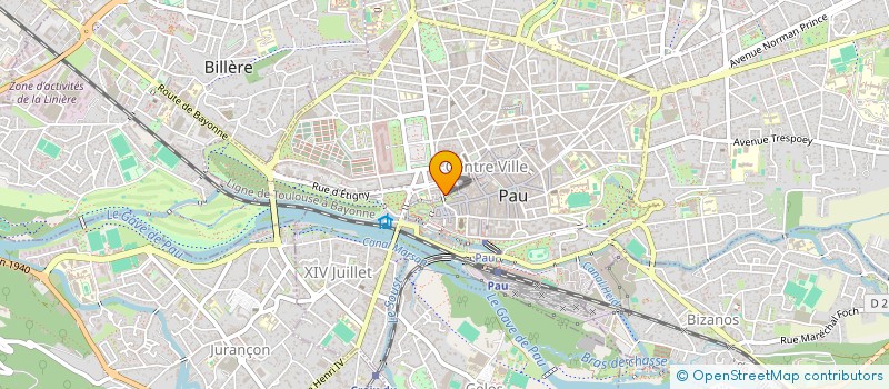 localisation de l'entreprise INDIVISION COURREGELONGUE HERAUD à PAU