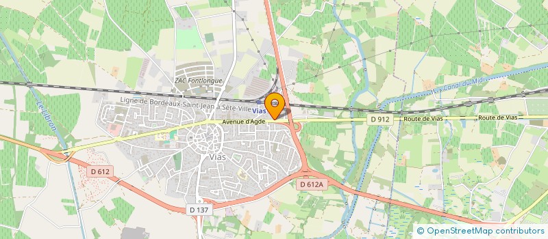 localisation de l'entreprise INDIVISION COURTESSOLE-CARAYON  VIAS