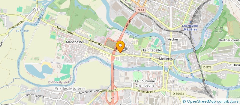 localisation de l'entreprise INDIVISION COUSINARD  CHARLEVILLE-MEZIERES