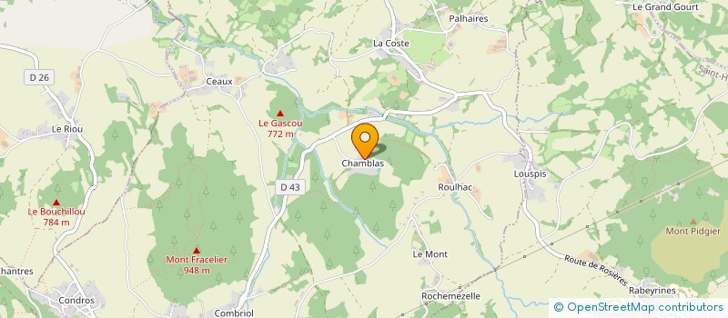 localisation de l'entreprise INDIVISION COZE  SAINT-ETIENNE-LARDEYROL