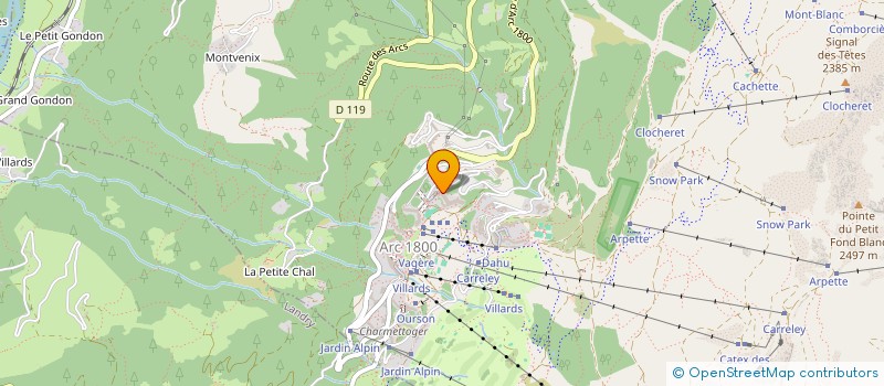 localisation de l'entreprise INDIVISION COZE ARDOUIN ARC 1800  BOURG-SAINT-MAURICE