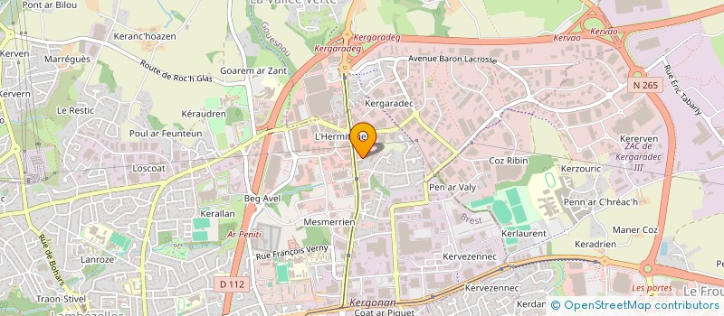 localisation de l'entreprise INDIVISION CREACHADEC à BREST