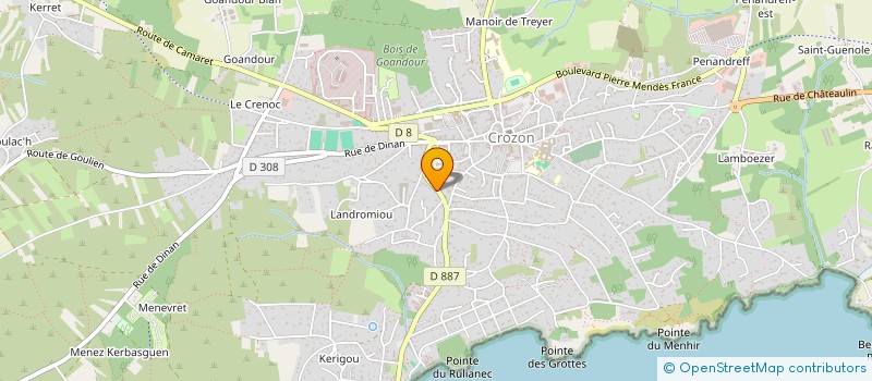 localisation de l'entreprise INDIVISION CRENN KATEL ET BOSSARD NICOLAS  CROZON